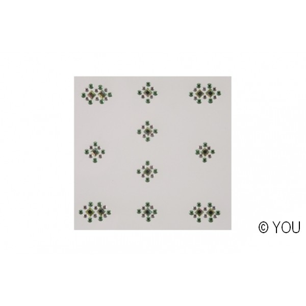 NA 2006 &#8211; πράσινο τετράγωνα σχήματα Διάφορα Nail Art